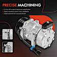AC Compressor with Clutch with 8-Groove Pulley A-Premium APACC500