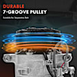 APACC505 AC Compressor with Clutch with 7-Groove Pulley