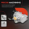 APACC507 AC Compressor with Clutch with 8-Groove Pulley