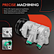 APACC509 AC Compressor with Clutch with 6-Groove Pulley