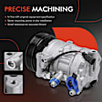 APACC524 AC Compressor with Clutch with 6-Groove Pulley