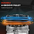 APACC533 AC Compressor with Clutch with 6-Groove Pulley