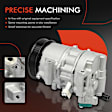 APACC536 AC Compressor with Clutch with 6-Groove Pulley