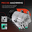 2011 Hyundai Genesis - A/C Compressor, With Clutch, 6-Groove Pulley, 3.8L 6Cyl