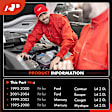 1999 Ford Contour - A/C Compressor, engvin: 3, With Clutch, 6-Groove Pulley, 2.0L 4Cyl