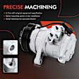 2006 Jeep Commander - A/C Compressor, With Clutch, 6-Groove Pulley, 3.7L 6Cyl