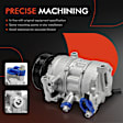 APACC568 AC Compressor with Clutch with 6-Groove Pulley