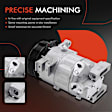 APACC570 AC Compressor with Clutch with 7-Groove Pulley