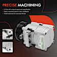 2000 Ford E-250 Econoline - A/C Compressor, FS10 Style, With Clutch, 8-Groove Pulley, 5.4L 8Cyl