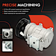 APACC584 AC Compressor with Clutch with 6-Groove Pulley