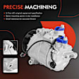 APACC590 AC Compressor with Clutch with 7-Groove Pulley