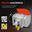 APACC609 AC Compressor with Clutch with 4-Groove Pulley