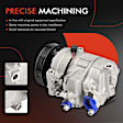 APACC630 AC Compressor with Clutch with 6-Groove Pulley