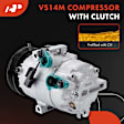 APACC633 AC Compressor with Clutch with 6-Groove Pulley