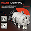 APACC637 AC Compressor with Clutch with 6-Groove Pulley
