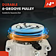 APACC644 AC Compressor with Clutch with 6-Groove Pulley