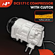 APACC646 AC Compressor with Clutch with 6-Groove Pulley