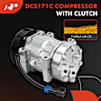 AC Compressor with Clutch with 8-Groove Pulley A-Premium APACC654