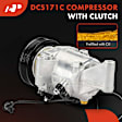APACC657 AC Compressor with Clutch with 6-Groove Pulley