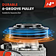APACC657 AC Compressor with Clutch with 6-Groove Pulley