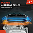 APACC661 AC Compressor with 6-Groove Pulley