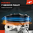 2015 Subaru XV Crosstrek - A/C Compressor,  With 7 Groove Pulley, With Clutch, 7-Groove Pulley, 2.0L 4Cyl
