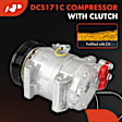 APACC664 AC Compressor with Clutch with 6-Groove Pulley
