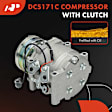 APACC665 AC Compressor with Clutch with 4-Groove Pulley