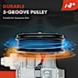 APACC672 AC Compressor with Clutch with 5-Groove Pulley