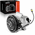 2008 Smart Fortwo - A/C Compressor, With Clutch, 4-Groove Pulley, 1.0L 3Cyl