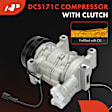 2016 Subaru WRX - A/C Compressor, With DKV10R Compressor, Replacement of Stretch Fit Belt is Required, With Clutch, 4-Groove Pulley, 2.0L 4Cyl