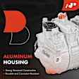 2005 Jaguar Super V8 - A/C Compressor, With 7SEU16C Compressor, With Clutch, 6-Groove Pulley, 4.2L 8Cyl