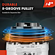 APACC709 AC Compressor with Clutch with 8-Groove Pulley