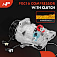 APACC724 AC Compressor with Clutch with 6-Groove Pulley