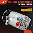 APACC725 AC Compressor with 6-Groove Pulley