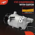 APACC733 AC Compressor with Clutch with 6-Groove Pulley