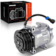 AC Compressor with Clutch with 7-Groove Pulley A-Premium APACC739