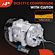 AC Compressor with Clutch with 7-Groove Pulley A-Premium APACC739