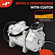 APACC757 AC Compressor with Clutch with 2-Groove Pulley