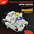 2004 Jaguar XJ8 - A/C Compressor, With Clutch, 6-Groove Pulley, 4.2L 8Cyl