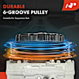 APACC774 AC Compressor with Clutch with 6-Groove Pulley