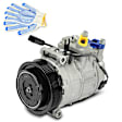 2004 Porsche Cayenne - A/C Compressor, AC Compressor Comes With Clutch, With Clutch, 7-Groove Pulley, 4.5L 8Cyl