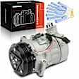 2015 Chevrolet Equinox - A/C Compressor, engvin: K, With Clutch, 5-Groove Pulley, 2.4L 4Cyl