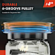 APACC798 AC Compressor with Clutch with 6-Groove Pulley