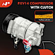 APACC812 AC Compressor with Clutch with 6-Groove Pulley