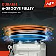 APACC812 AC Compressor with Clutch with 6-Groove Pulley