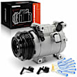 APACC825 AC Compressor with Clutch with 6-Groove Pulley