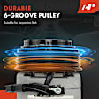 APACC825 AC Compressor with Clutch with 6-Groove Pulley