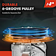 2023 Audi A4 Quattro - A/C Compressor, It comes With Clutch, It Fits The Model Built After 07/20/20, With Clutch, 6-Groove Pulley, 2.0L 4Cyl