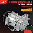 APACC833 AC Compressor with Clutch with 6-Groove Pulley